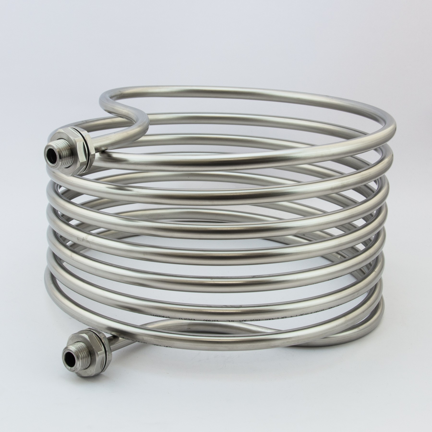 Stainless Steel HERMS Coil with NPT Fittings - 30 cm - 7.5m